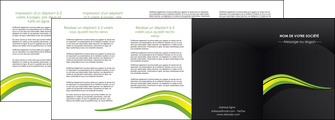 realiser depliant 4 volets  8 pages  paysage vert gris nature MIFBE80393
