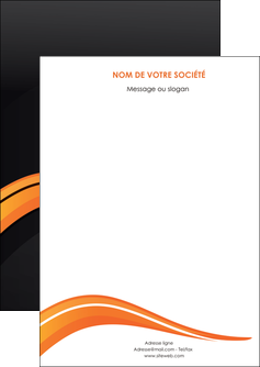 modele flyers web design orange gris couleur froide MIF80405