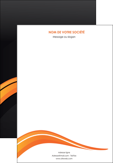 exemple affiche web design orange gris couleur froide MIF80407