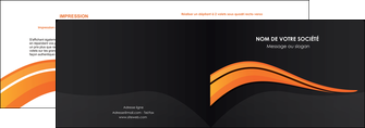 personnaliser maquette depliant 2 volets  4 pages  web design orange gris couleur froide MIF80417