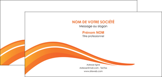 faire modele a imprimer carte de correspondance web design orange gris couleur froide MIF80439