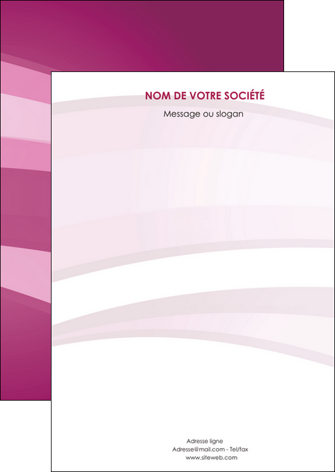 modele flyers web design rose rose fuschia couleur MID80509