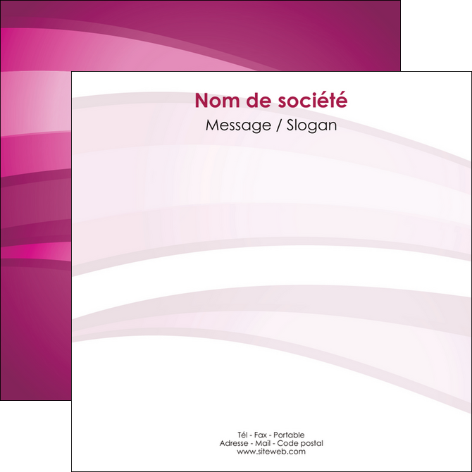 imprimer flyers web design rose rose fuschia couleur MID80537