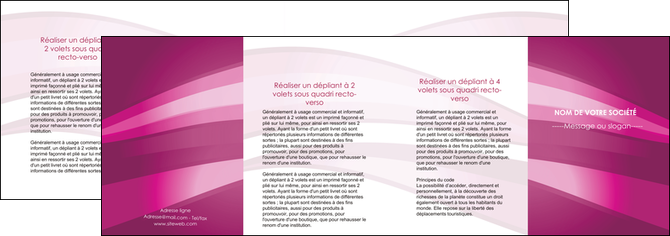 imprimerie depliant 4 volets  8 pages  web design rose rose fuschia couleur MID80555
