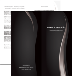 creation graphique en ligne depliant 2 volets  4 pages  web design gris fond gris simple MFLUOO81153
