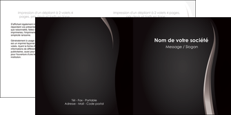 personnaliser modele de depliant 2 volets  4 pages  web design gris fond gris simple MFLUOO81155