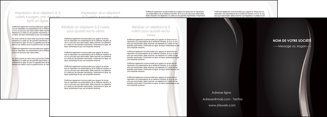 imprimerie depliant 4 volets  8 pages  web design gris fond gris simple MFLUOO81189