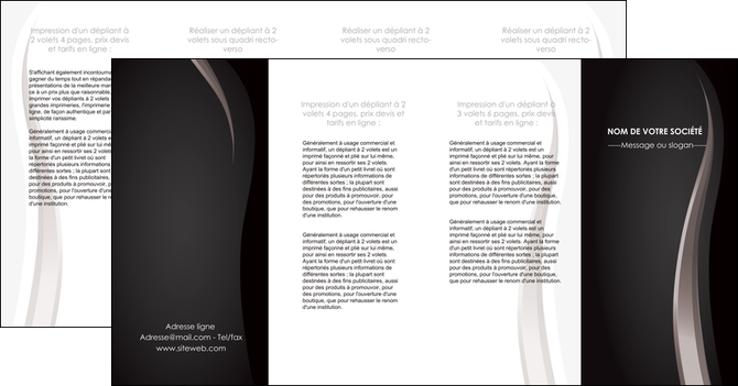 creer modele en ligne depliant 4 volets  8 pages  web design gris fond gris simple MFLUOO81193