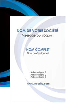 imprimerie carte de visite web design bleu couleurs froides abstrait MLGI81331