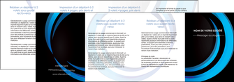 impression depliant 4 volets  8 pages  web design bleu couleurs froides abstrait MLGI81351