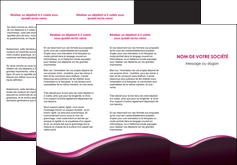 Impression plaquettes publicitaires Web Design devis d'imprimeur publicitaire professionnel Dépliant 6 pages pli accordéon DL - Portrait (10x21cm lorsque fermé)