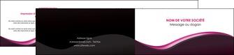 creation graphique en ligne depliant 2 volets  4 pages  web design violet noir fond noir MLIG81957