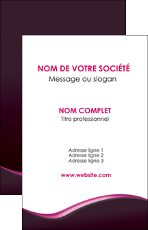 personnaliser modele de carte de visite web design violet noir fond noir MLIG81971