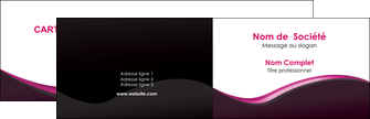 creer modele en ligne carte de visite web design violet noir fond noir MLIG81973