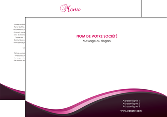 imprimerie set de table web design violet noir fond noir MLIG81981