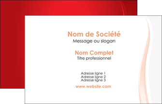 exemple carte de visite web design rouge couleur colore MIFBE82291