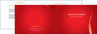 impression depliant 2 volets  4 pages  web design rouge couleur colore MIFBE82317