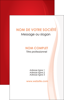 faire modele a imprimer carte de visite web design rouge couleur colore MIFBE82323