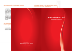 modele en ligne depliant 2 volets  4 pages  web design rouge couleur colore MIFBE82327