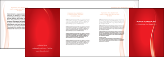 faire modele a imprimer depliant 4 volets  8 pages  web design rouge couleur colore MIFBE82335