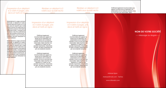 impression depliant 4 volets  8 pages  web design rouge couleur colore MIFBE82339