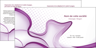 personnaliser modele de depliant 2 volets  4 pages  telephonie texture contexture abstrait MIF83191