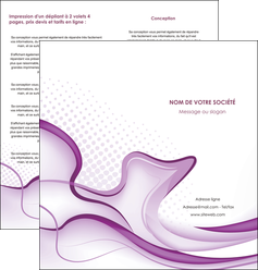 modele depliant 2 volets  4 pages  telephonie texture contexture abstrait MIF83193