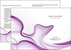 creer modele en ligne depliant 2 volets  4 pages  telephonie texture contexture abstrait MIF83215