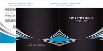 faire depliant 2 volets  4 pages  web design abstrait arriere plan bande MFLUOO84383