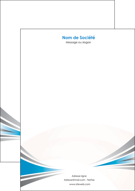 personnaliser modele de tete de lettre web design abstrait arriere plan bande MFLUOO84385