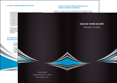 modele depliant 2 volets  4 pages  web design abstrait arriere plan bande MFLUOO84393
