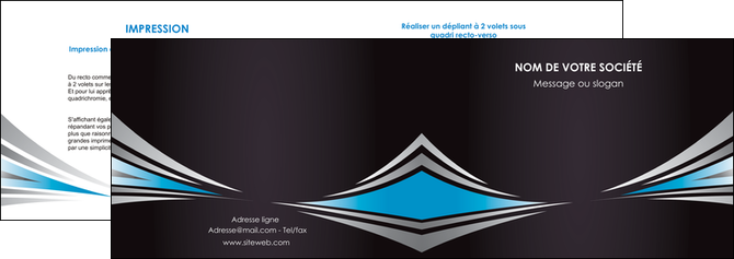 imprimerie depliant 2 volets  4 pages  web design abstrait arriere plan bande MFLUOO84397