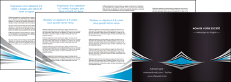 realiser depliant 4 volets  8 pages  web design abstrait arriere plan bande MFLUOO84415
