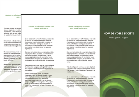 modele depliant 3 volets  6 pages  espaces verts texture contexture abstrait MID85455