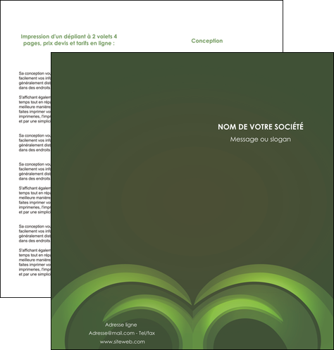 modele en ligne depliant 2 volets  4 pages  espaces verts texture contexture abstrait MFLUOO85457