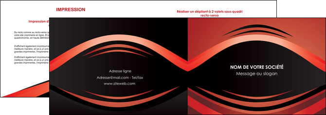 maquette en ligne a personnaliser depliant 2 volets  4 pages  web design texture contexture abstrait MFLUOO86285