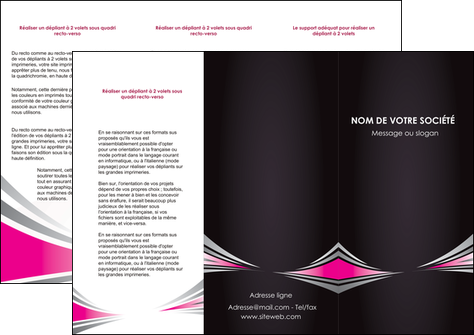 cree depliant 3 volets  6 pages  restaurant menu restaurant liste menu rose MIDLU86457