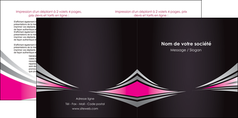 cree depliant 2 volets  4 pages  restaurant menu restaurant liste menu rose MIDLU86461