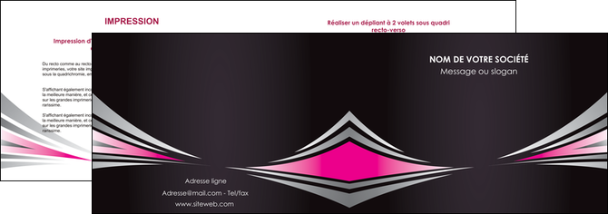 faire depliant 2 volets  4 pages  restaurant menu restaurant liste menu rose MIDLU86475