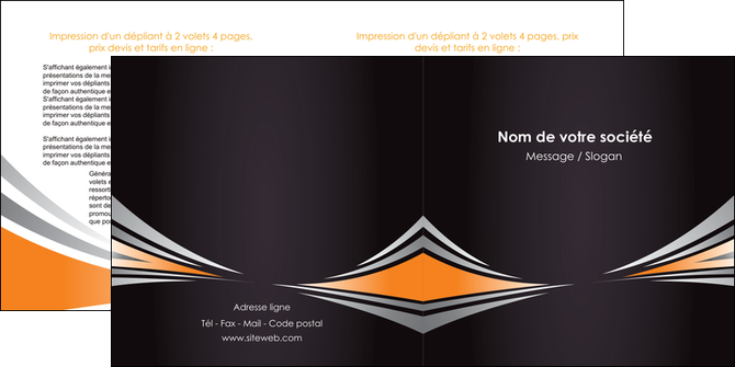 faire depliant 2 volets  4 pages  web design texture contexture structure MFLUOO86617