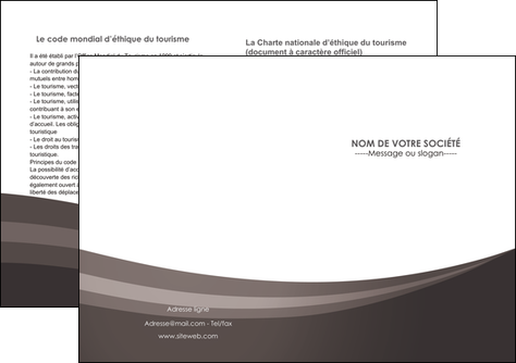exemple depliant 2 volets  4 pages  web design texture contexture structure MIDBE86797