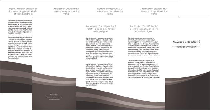 imprimerie depliant 4 volets  8 pages  web design texture contexture structure MIDBE86805