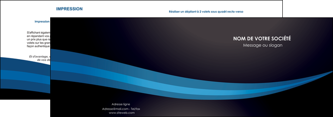 faire depliant 2 volets  4 pages  web design texture contexture structure MFLUOO86981