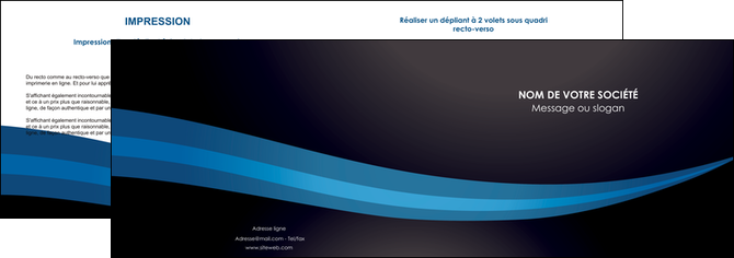 imprimerie depliant 2 volets  4 pages  web design texture contexture structure MIDBE86983