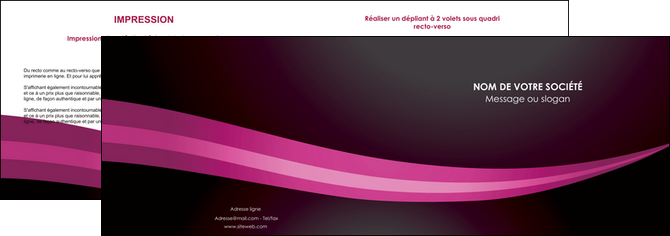 impression depliant 2 volets  4 pages  web design texture contexture structure MLGI87139