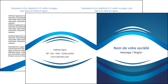 personnaliser modele de depliant 2 volets  4 pages  web design texture contexture structure MIDBE87445
