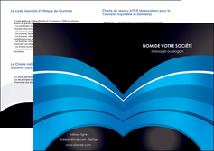 modele depliant 2 volets  4 pages  texture contexture structure MLIG88093