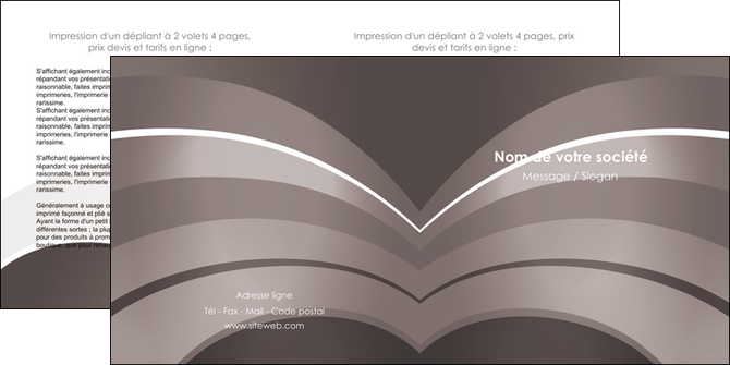 imprimer depliant 2 volets  4 pages  web design texture contexture structure MLGI88121