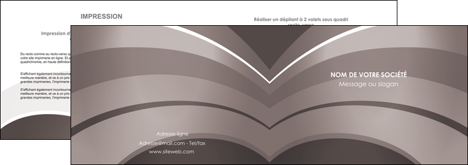 realiser depliant 2 volets  4 pages  web design texture contexture structure MLGI88135