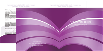 imprimerie depliant 2 volets  4 pages  web design abstrait violet violette MLIG88329